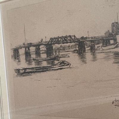 Lot 229 - Two Etchings by L. Barrymore & J. Whistler