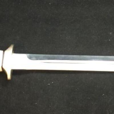 Puma Steel 12" Blade Knife with Antler and Brass Handle Includes Sheath