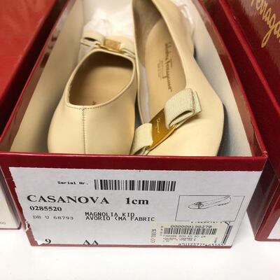 Lot 235 - Four Pairs of Ferragamo Size 9 Pumps & More