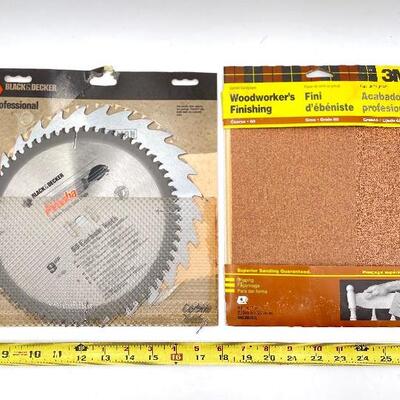 SAW BLADES AND SANDPAPER BUNDLE