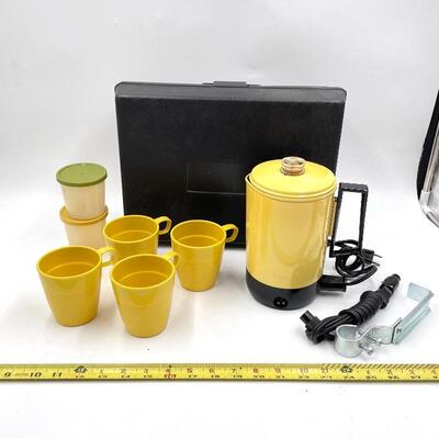 VINTAGE MONTGOMERY WARD â€œKAR N HOMEâ€ COFFEE TRAVEL KIT