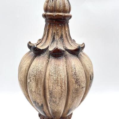 RUSTIC BROWN DECORATIVE FINIAL
