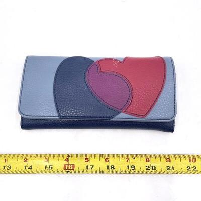 RELIC BLUE HEART WALLET