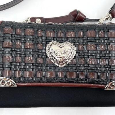 KAELA EMBELLISHED SMALL BLACK CROSSBODY PURSE