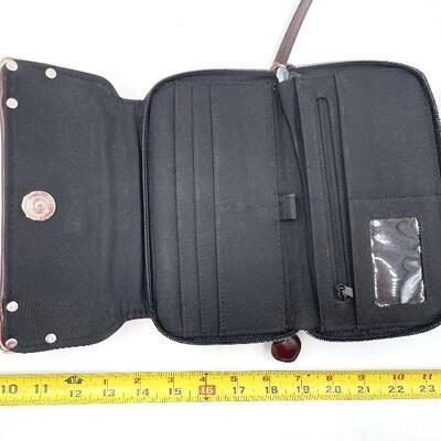 KAELA EMBELLISHED SMALL BLACK CROSSBODY PURSE
