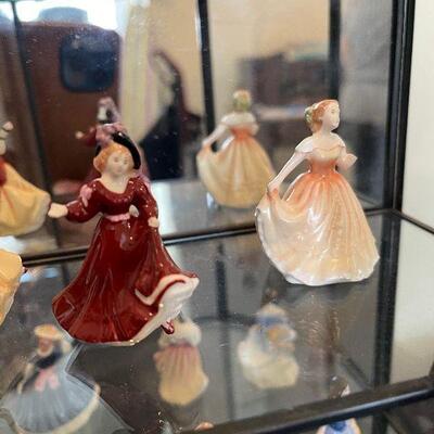 Lot 9 - Miniature Figurines in Hanging Display Case