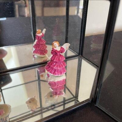 Lot 9 - Miniature Figurines in Hanging Display Case