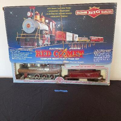 Lot 11 - Vintage Bachmanns Big Haulers Red Comet Electric Train Set With Box
