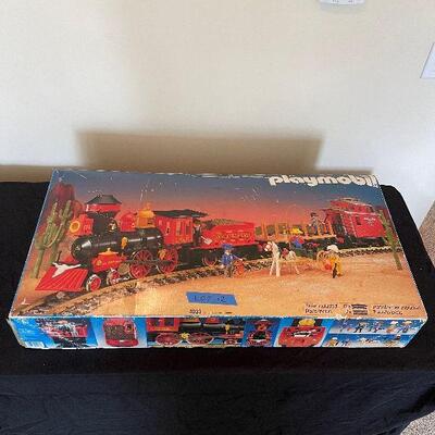 Lot 12 - Vintage Playmobil Train System in Box