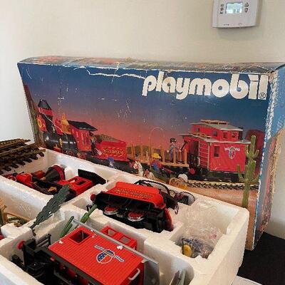Lot 12 - Vintage Playmobil Train System in Box | EstateSales.org