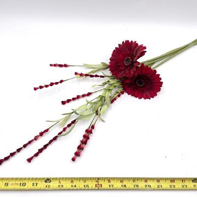 FAUX RED FLOWER BUNDLE