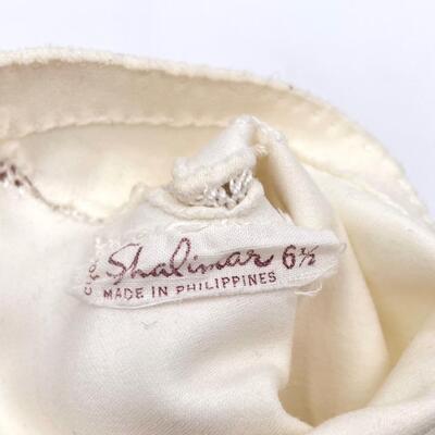 VINTAGE WOMENS COTTON GLOVES - SIZE 6.5 & 7.5