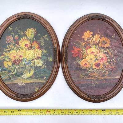 VINTAGE FLORAL FRAMED PAINTINGS SIGNED BY â€œEMILY B. COURTNERâ€