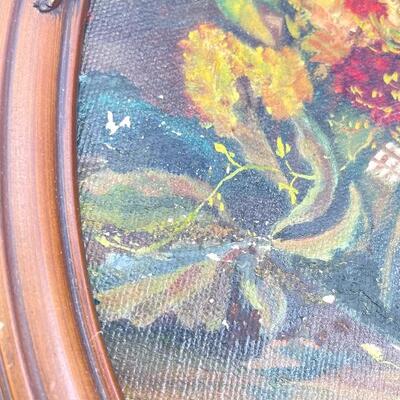 VINTAGE FLORAL FRAMED PAINTINGS SIGNED BY â€œEMILY B. COURTNERâ€