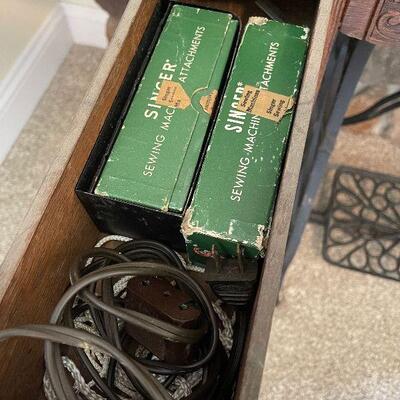 Lot 22 - Antique Minnesota Sewing Machine Ensemble