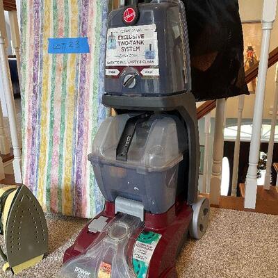 Lot 23 - Hoover Carpet Steamer and Iron with Board