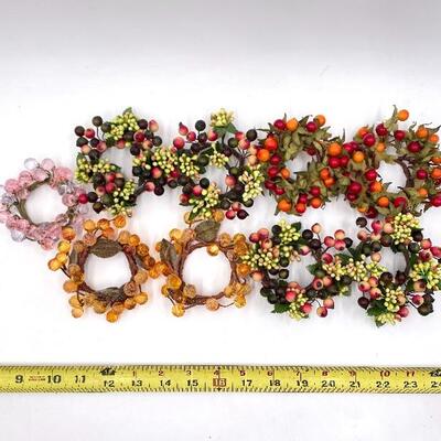 MINI AUTUMN WREATHS SET OF 9