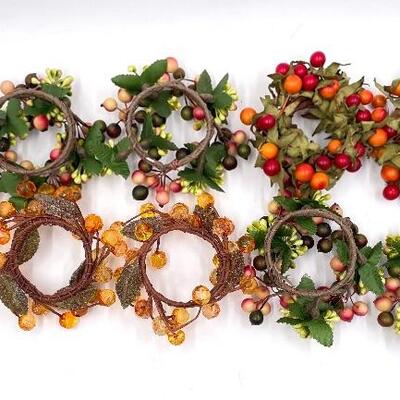 MINI AUTUMN WREATHS SET OF 9