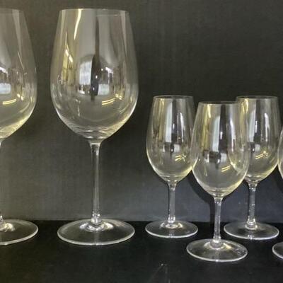 A1019 Set of Six Riedel Crystal Wine Glasses
