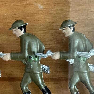 Lot 33 - Display Cabinet Containing Miniature Tin Soldiers