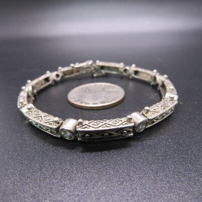 ADI Sterling Silver 925 CZ Bracelet