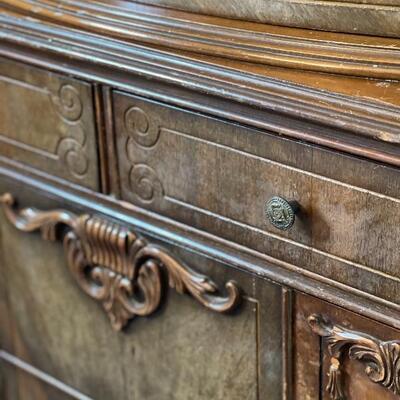Gorgeous 6-Drawer Carved Chest
