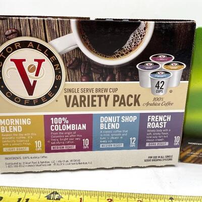 SINGLE SERVE COFFEE AND GREEN TEA PODS/K-CUPS