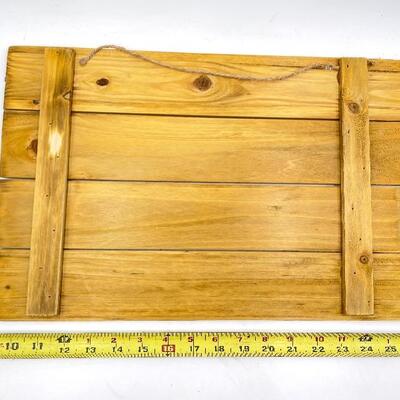 WOODEN SIGN/TRAY