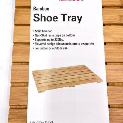BAMBOO SHOE TRAY