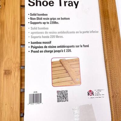 BAMBOO SHOE TRAY