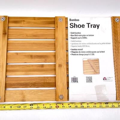 BAMBOO SHOE TRAY