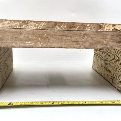 RUSTIC WOODEN STEP STOOL