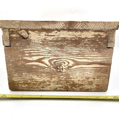 RUSTIC WOODEN STEP STOOL