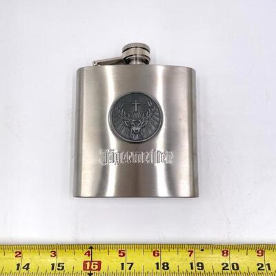 JÃ„GERMEISTER STAINLESS STEEL 6 OZ FLASK