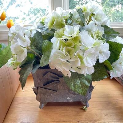 Lot 245 - Planters w/ Faux Floral 