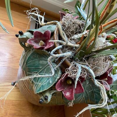 Lot 245 - Planters w/ Faux Floral 