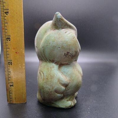 Vintage Chalkware Ceramic Owl Figurine