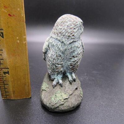 The Hamilton Mint Bronze Menagerie Owl Figurine