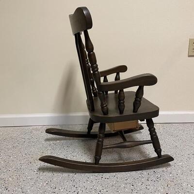 Lot 252 - Vintage Children Items with Wooden Rocker