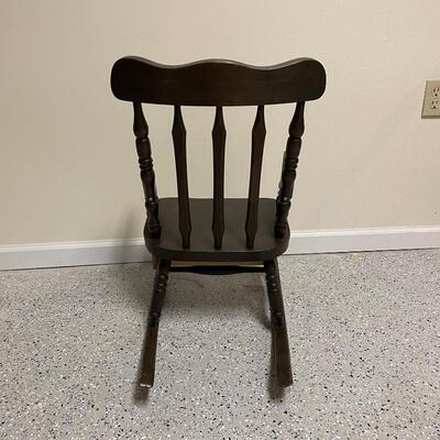 Lot 252 - Vintage Children Items with Wooden Rocker