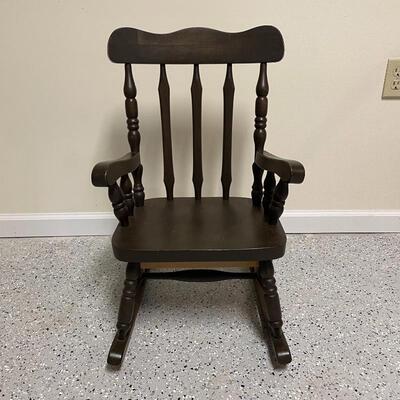 Lot 252 - Vintage Children Items with Wooden Rocker