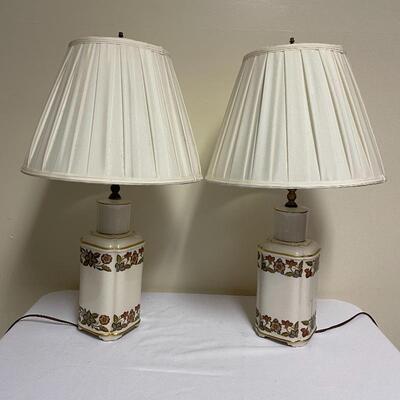 Lot 254 - Matching Ceramic Lamps