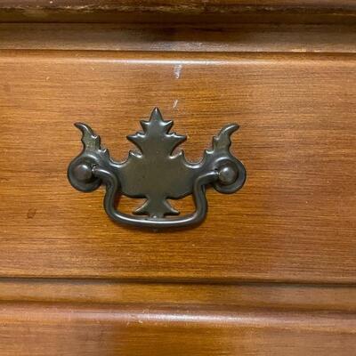 Lot 257 - Wooden Desk w/ Glass Top