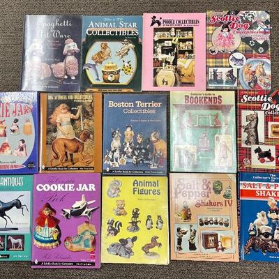 ANTIQUES & COLLECTIBLES REFERENCE BOOK LOT - 14 BOOKS