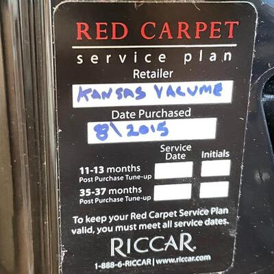 RICCAR VIBRANCE VACUUM CLEANER AND 5 BAGS