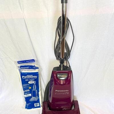 PANASONIC PERFORMANCE PLUS PLATINUM VACUUM CLEANER AND 20 BAGS