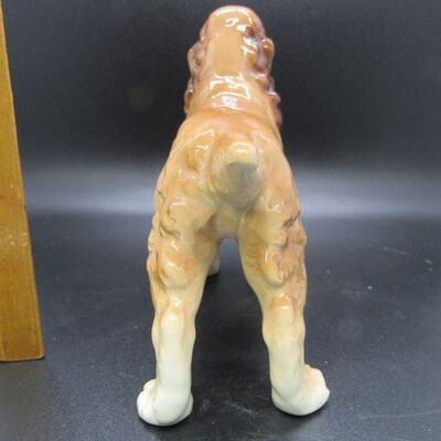 Porcelain Cocker Spaniel Dog Figurine 