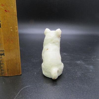 Vintage Miniature White Husky Dog Puppy Figurine Pair