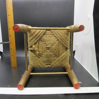 Wood and Rattan Woven Seat Doll Chair 