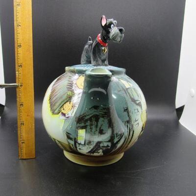 DISNEY LADY & THE TRAMP 2000 DISNEY CHARACTER TEAPOT PAUL CARDEW